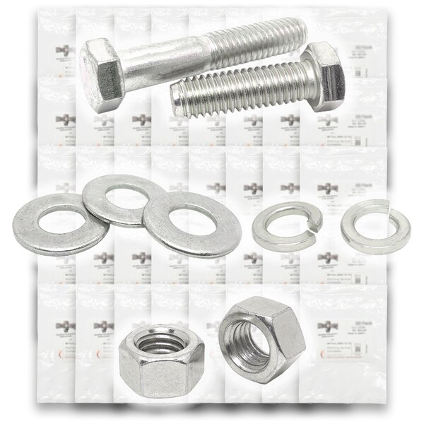 Boltsandnuts.Com Inch 18-8 Stainless Hex Cap Screws, Hex Nuts, Flat & Lock Washers - 2011 PCS Assortment Kit #316 - main